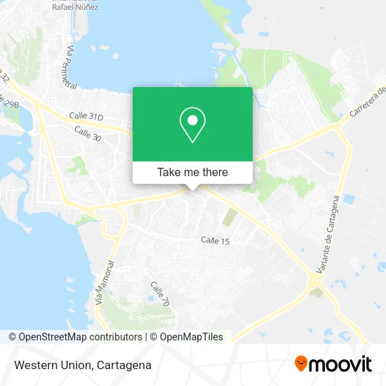 Western Union map