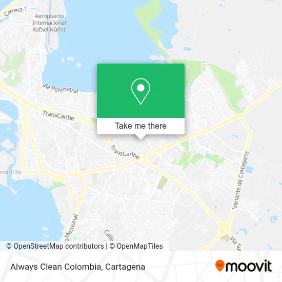Always Clean Colombia map