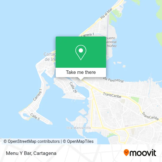 Menu Y Bar map