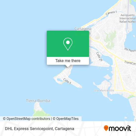 DHL Express Servicepoint map