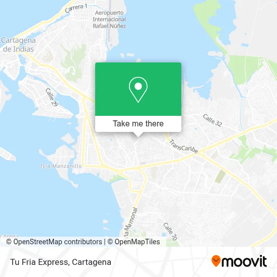 Tu Fria Express map