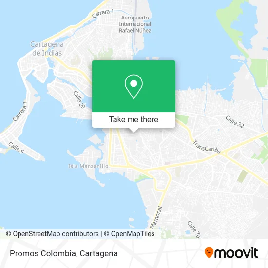 Promos Colombia map