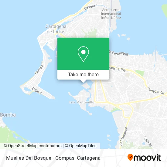 Muelles Del Bosque - Compas map