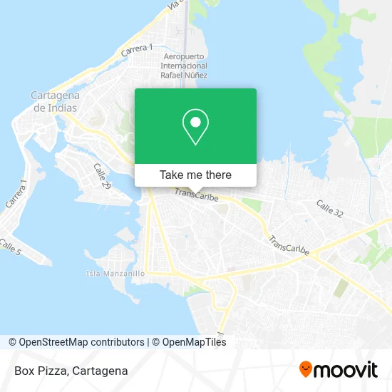Box Pizza map