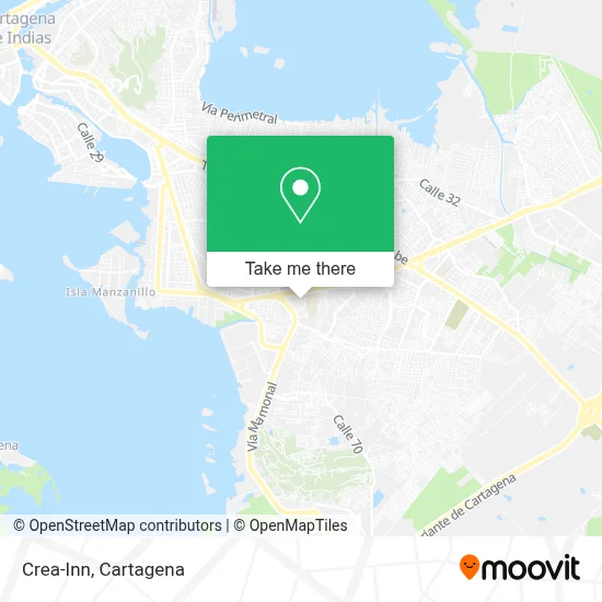 Crea-Inn map