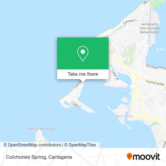 Colchones Spring map