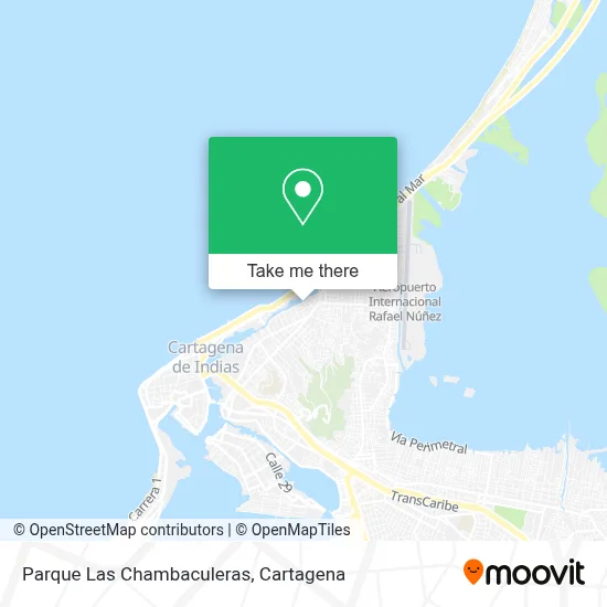 Parque Las Chambaculeras map
