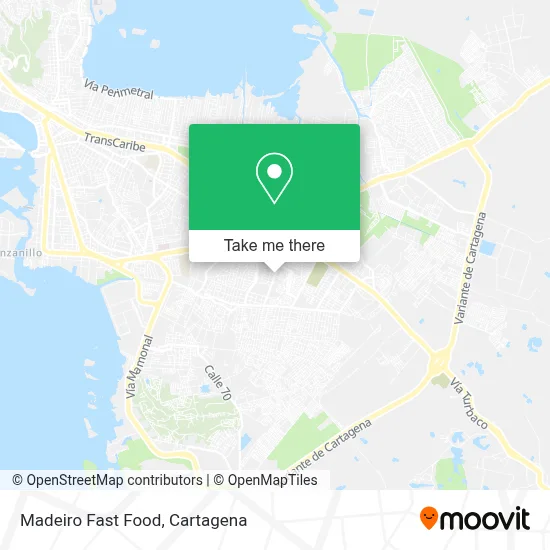 Madeiro Fast Food map