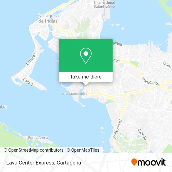 Lava Center Express map