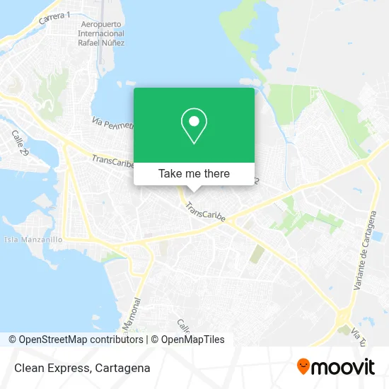 Clean Express map