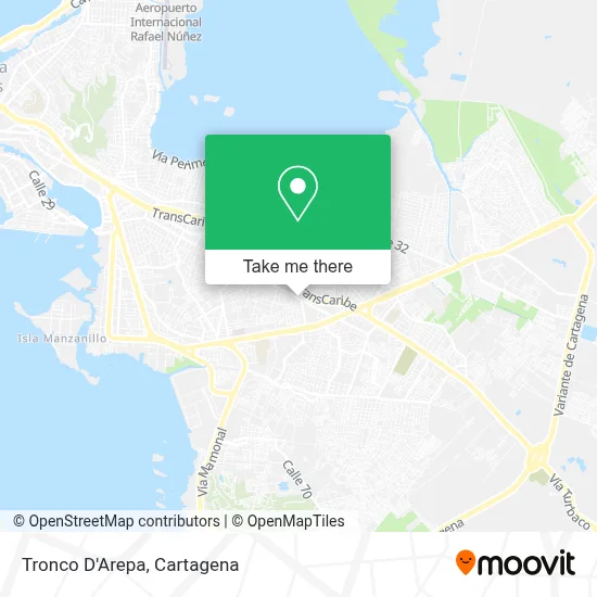 Tronco D'Arepa map