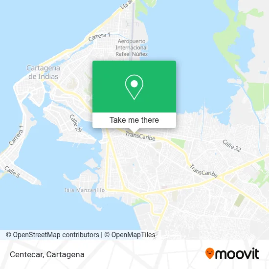 Centecar map