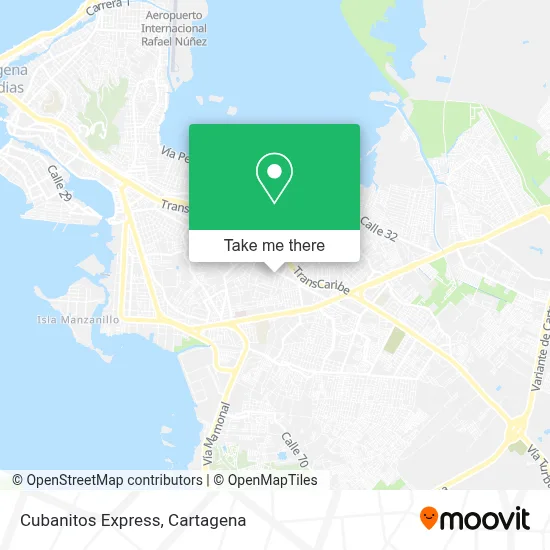 Cubanitos Express map