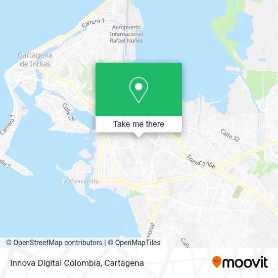 Innova Digital Colombia map