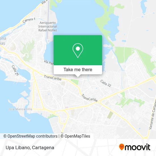 Upa Libano map