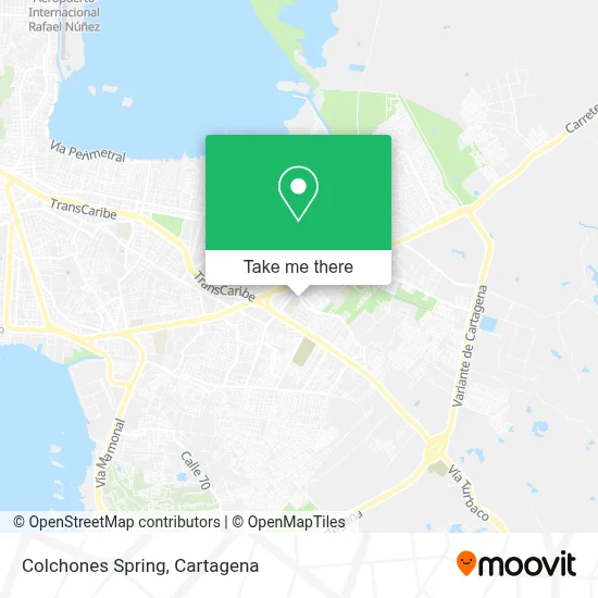 Colchones Spring map
