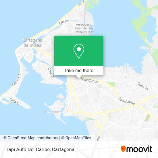 Tapi Auto Del Caribe map