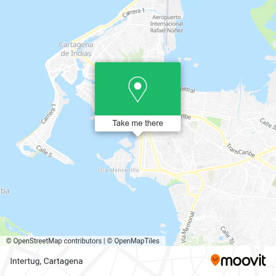 Intertug map
