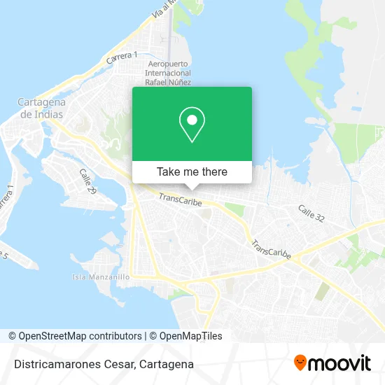 Districamarones Cesar map
