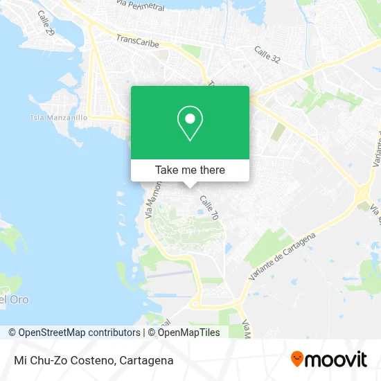 Mi Chu-Zo Costeno map