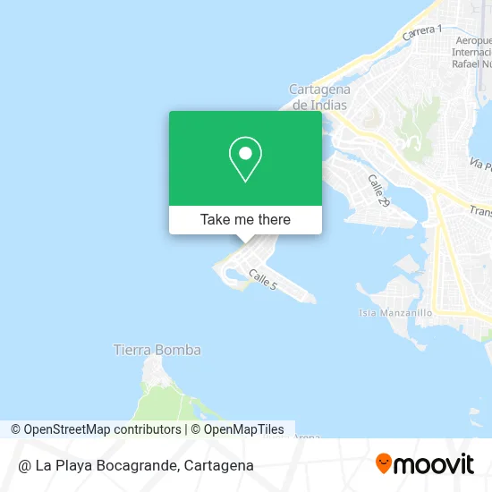 @ La Playa Bocagrande map