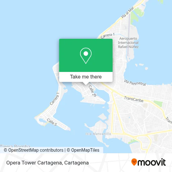 Opera Tower Cartagena map
