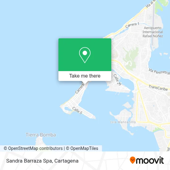 Sandra Barraza Spa map