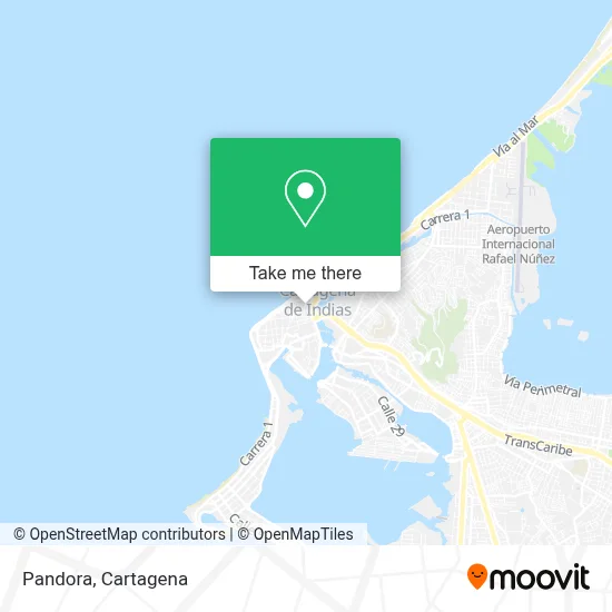 Pandora map