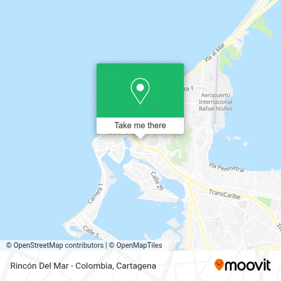 Rincón Del Mar - Colombia map