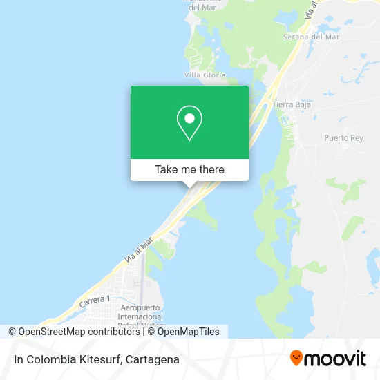 In Colombia Kitesurf map