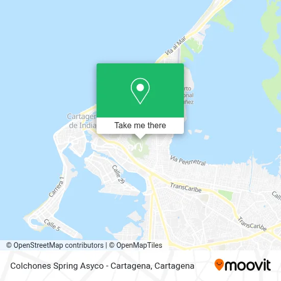 Colchones Spring Asyco - Cartagena map