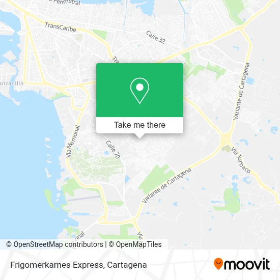 Frigomerkarnes Express map