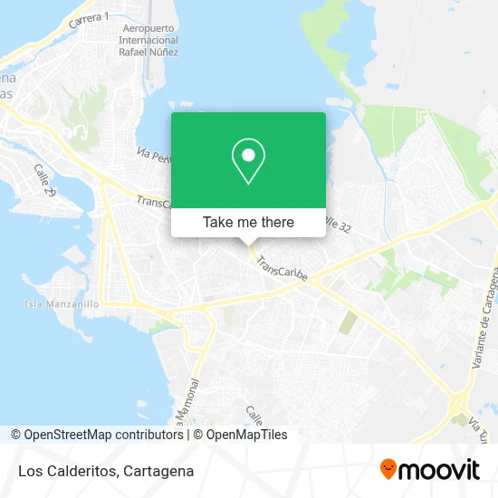 Los Calderitos map