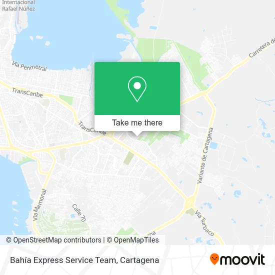 Bahía Express Service Team map