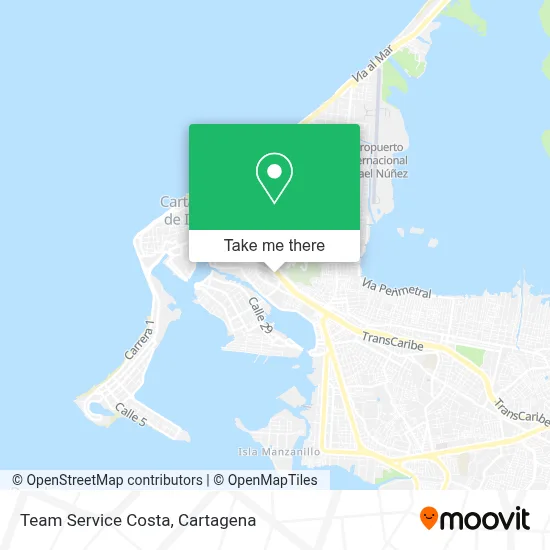 Team Service Costa map