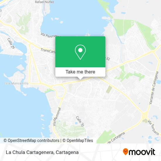 La Chula Cartagenera map