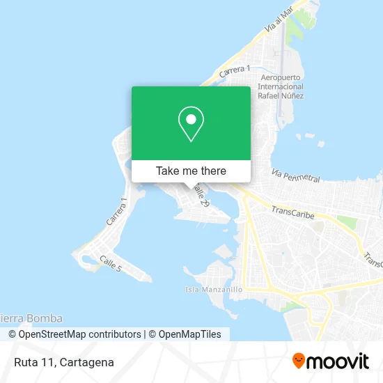 Ruta 11 map