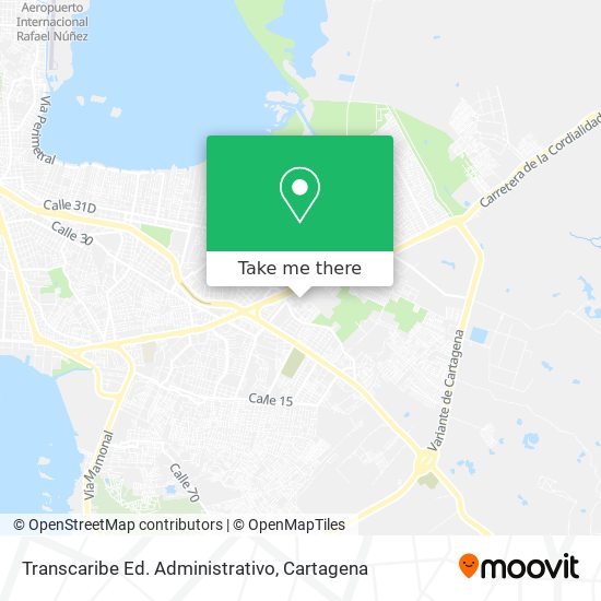 Transcaribe Ed. Administrativo map