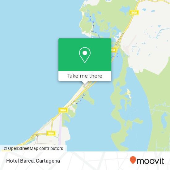 Hotel Barca map