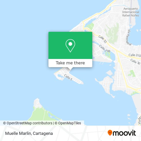 Mapa de Muelle Marlin