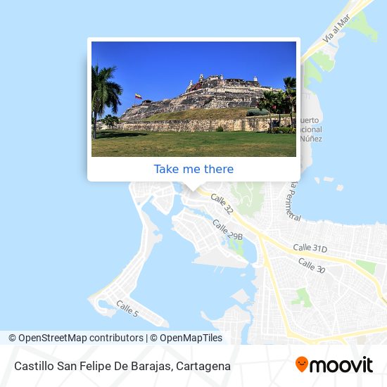 Castillo San Felipe De Barajas map