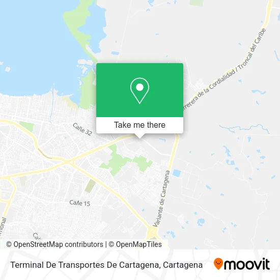 Mapa de Terminal De Transportes De Cartagena