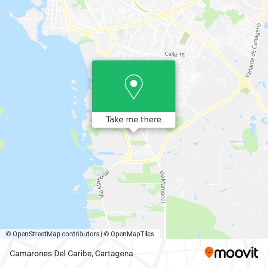 Camarones Del Caribe map