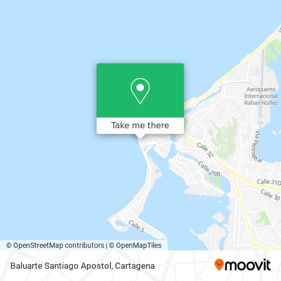 Baluarte Santiago Apostol map