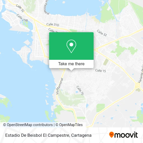 Estadio De Beisbol El Campestre map
