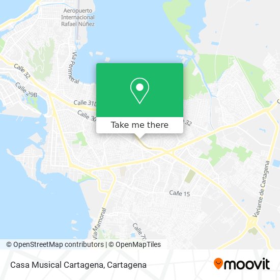 Casa Musical Cartagena map