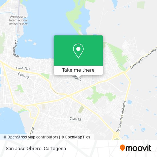 Mapa de San José Obrero