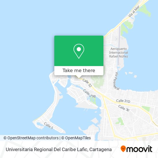 Universitaria Regional Del Caribe Lafic map