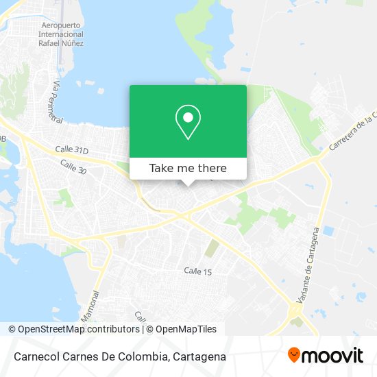 Carnecol Carnes De Colombia map