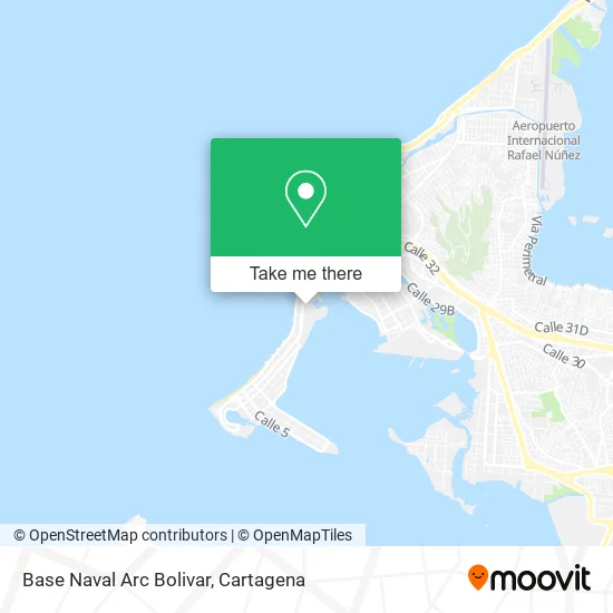 Mapa de Base Naval Arc Bolivar